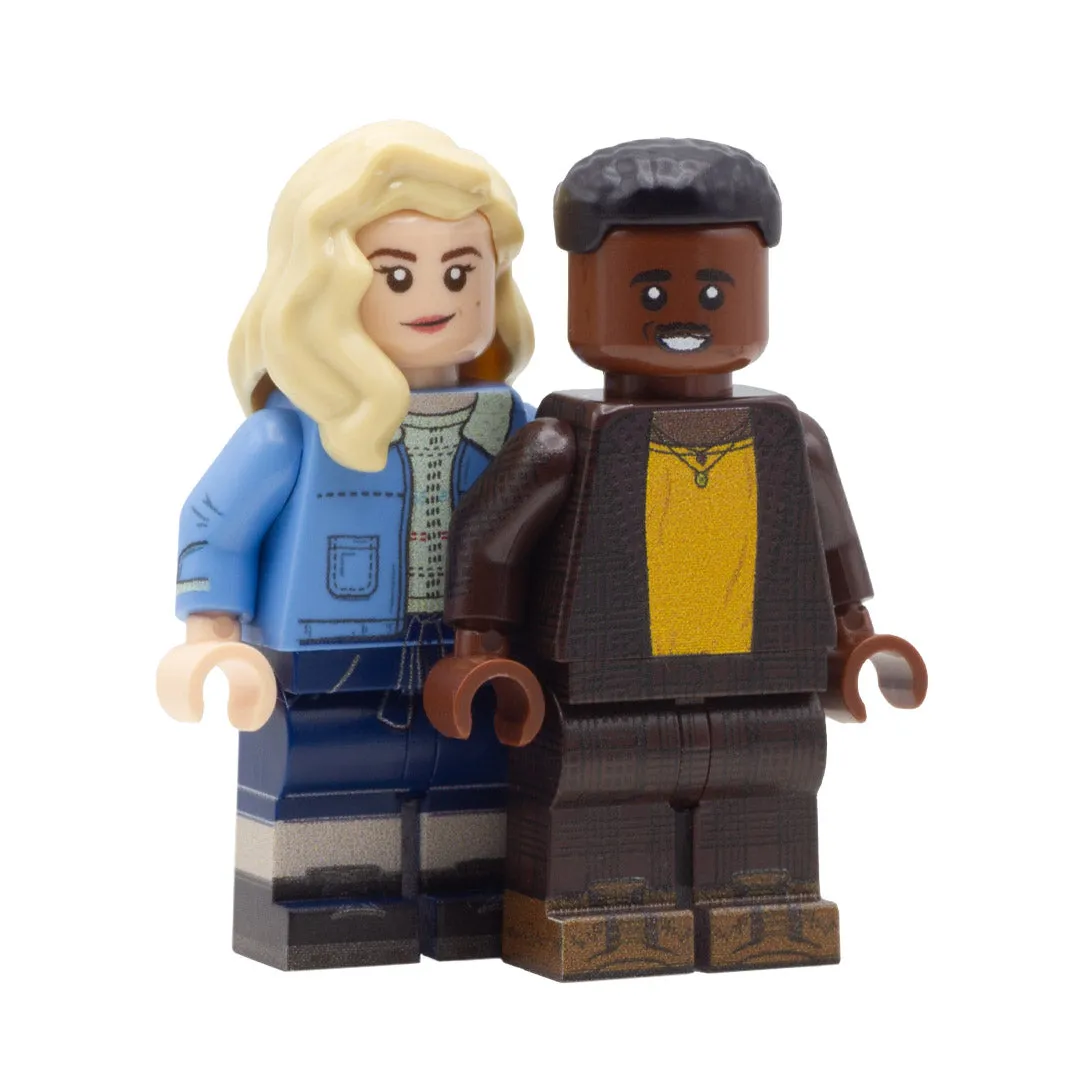 15th Time Lord and Ruby (Alternative Outfits) - Custom Design Minifigure Set