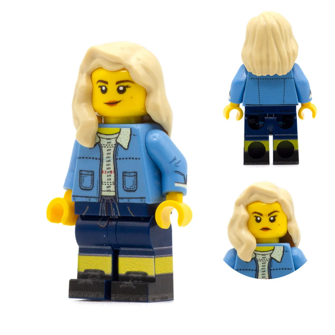 15th Time Lord and Ruby (Alternative Outfits) - Custom Design Minifigure Set