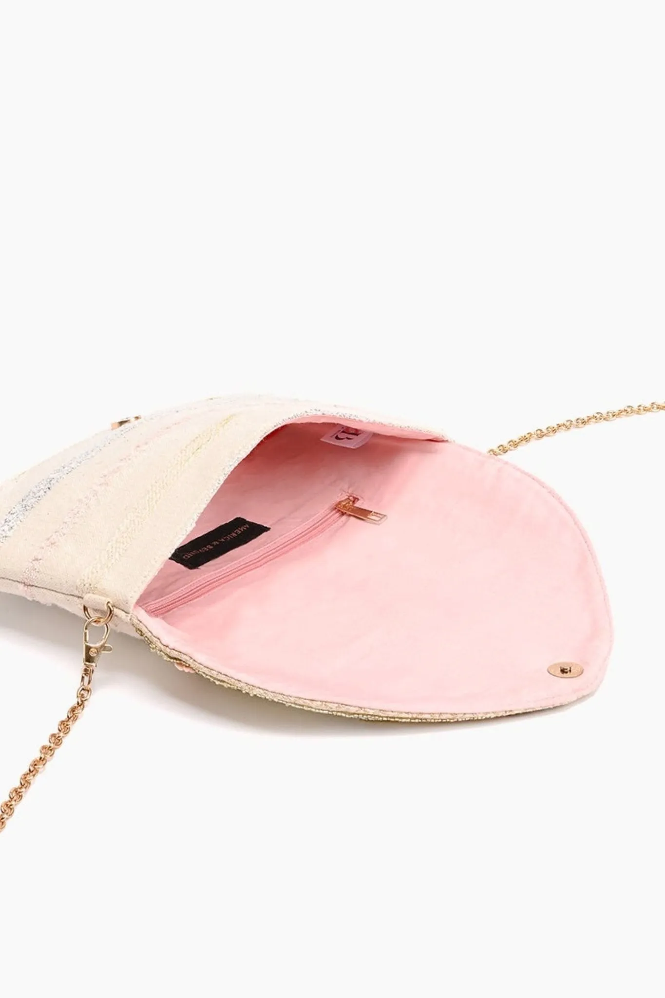 AB21181 Sally Rose Gold Envelope Clutch