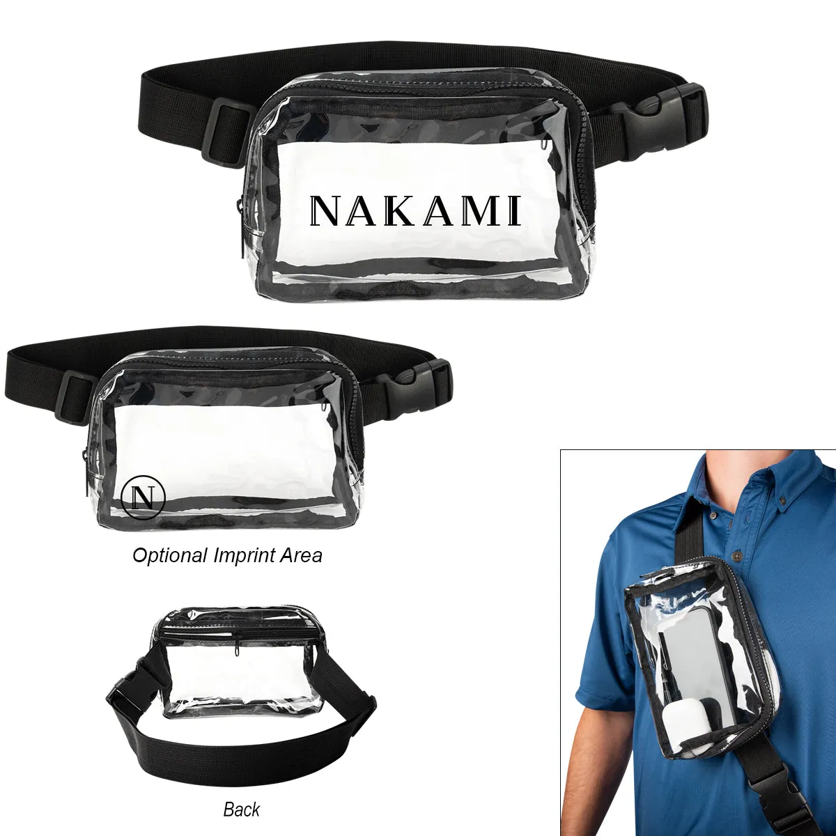 Anywhere Clear Belt Bag