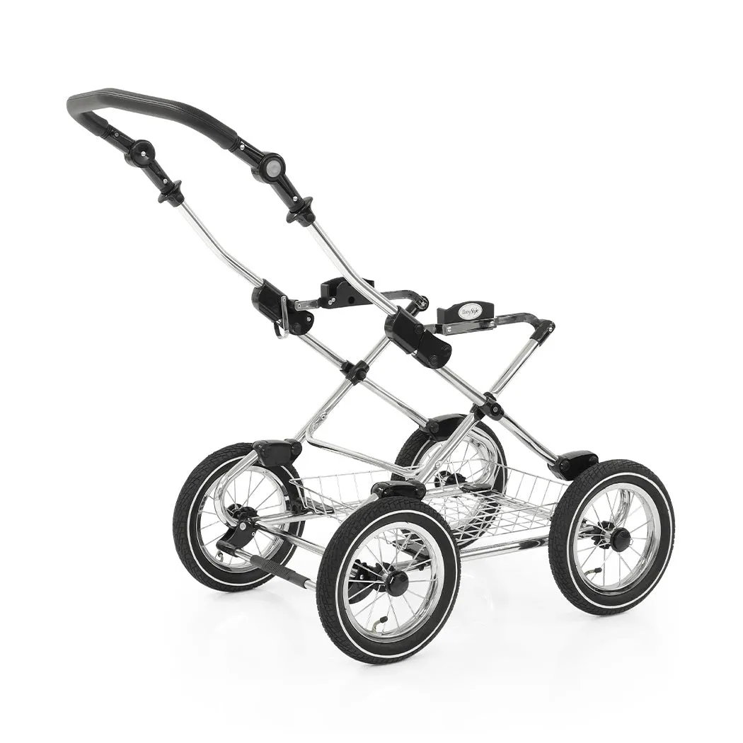 BabyStyle Prestige Vogue Pram Travel System (Chrome/Black/Ebony) with Isofix Base