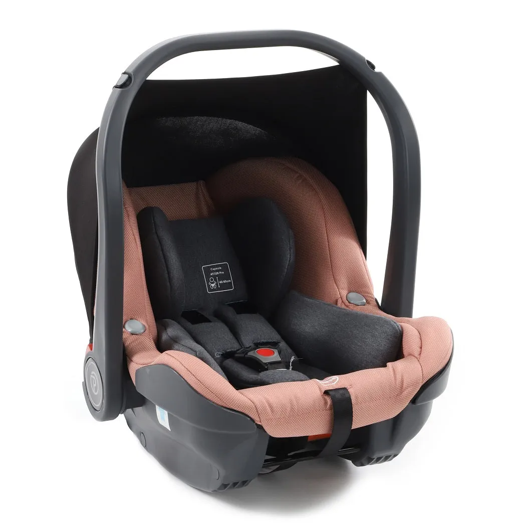 BabyStyle Prestige Vogue Pram Travel System (Copper/Brown/Coral) with Isofix Base