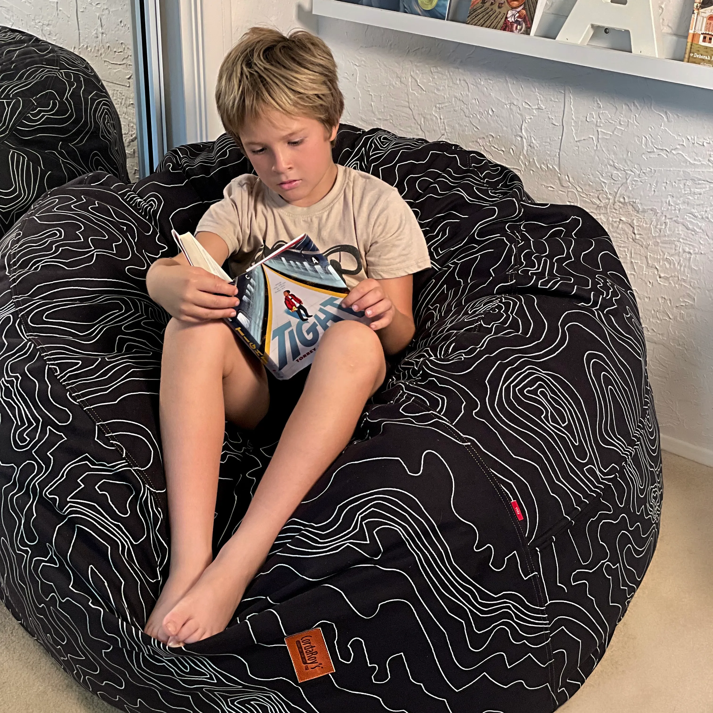 Bean Bag - Full - Black Topo