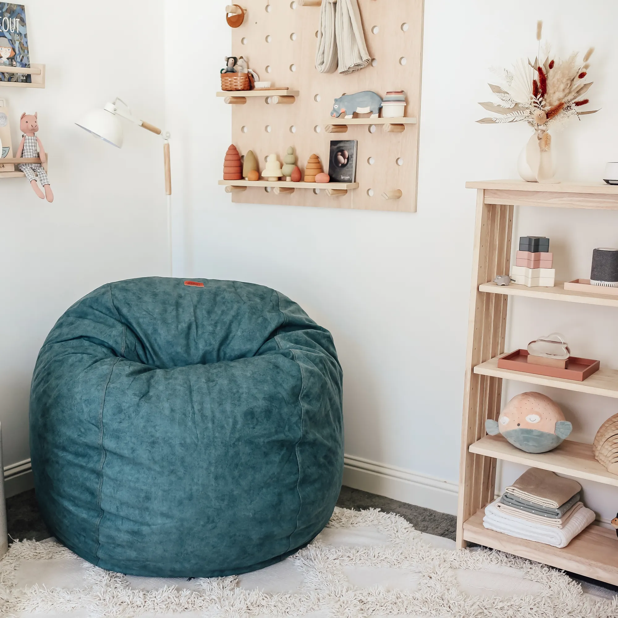 Bean Bag - King - Sueded Denim