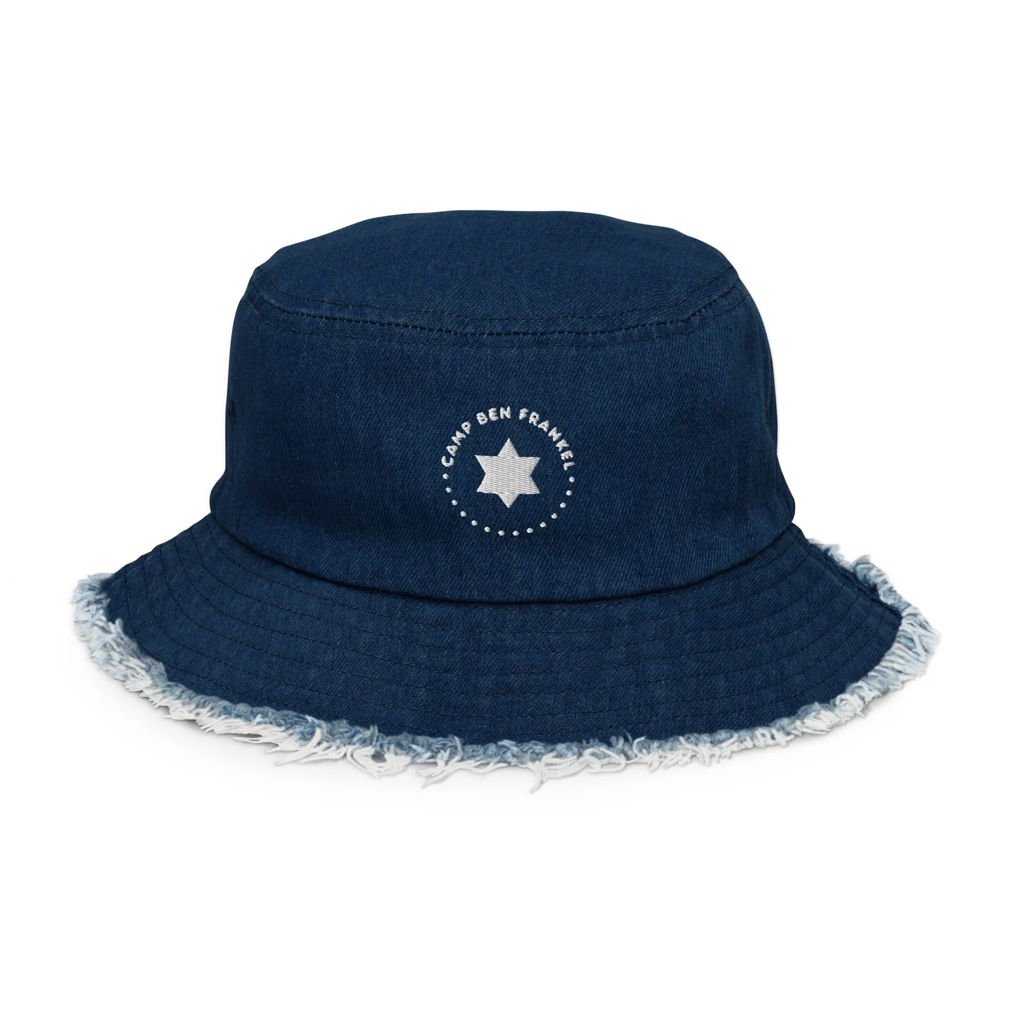 Ben Frankel Distressed Denim Bucket Hat