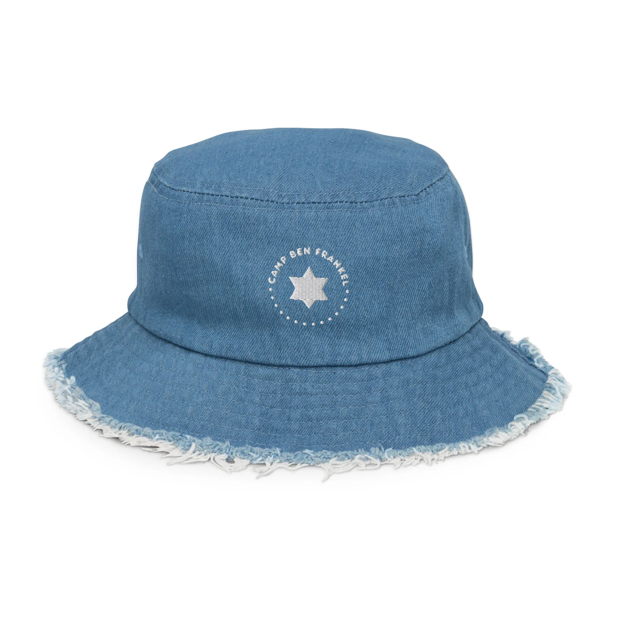 Ben Frankel Distressed Denim Bucket Hat