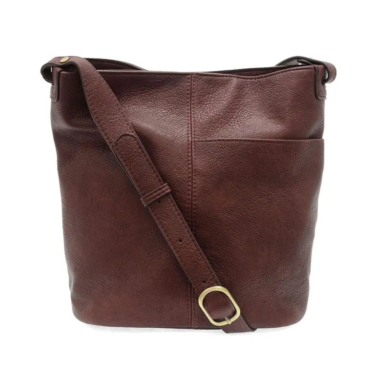 Bindi Front Slip Pocket Bucket Crosbody Bag