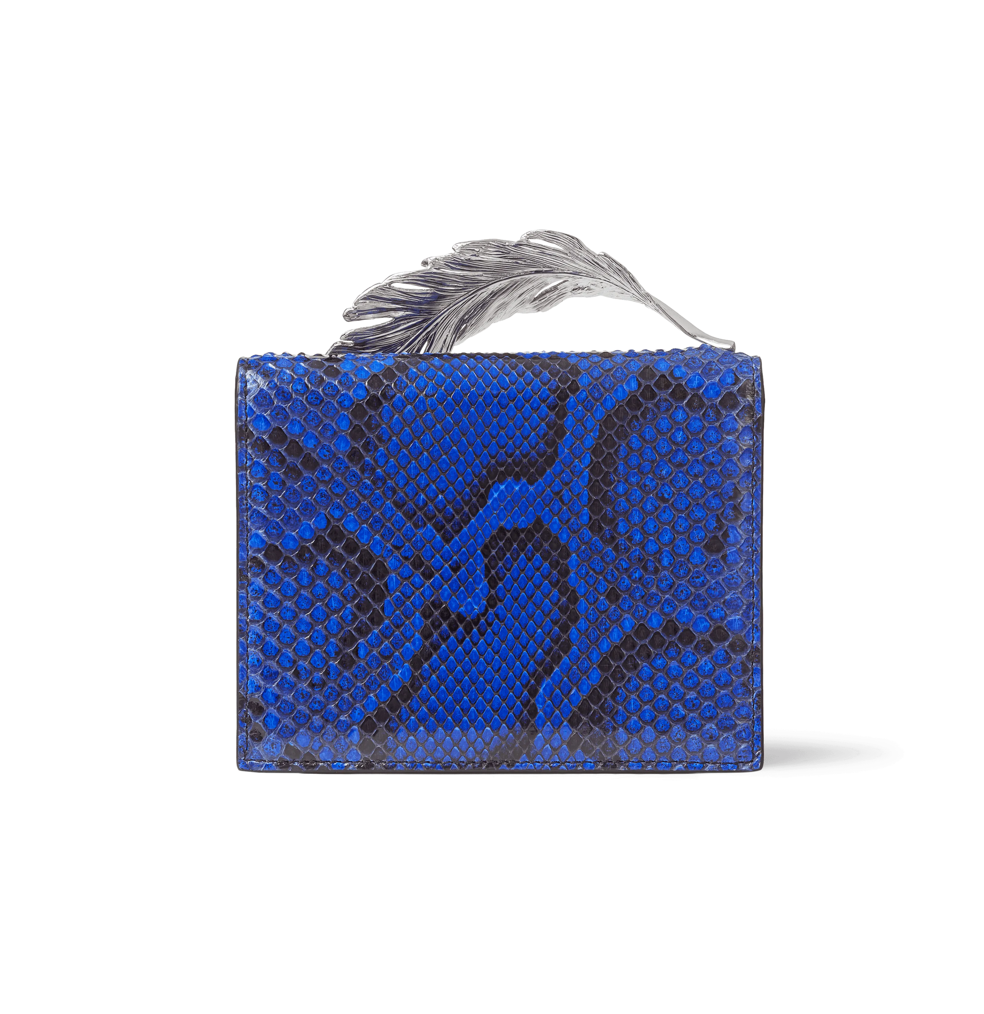 Blue Python Alina Clutch