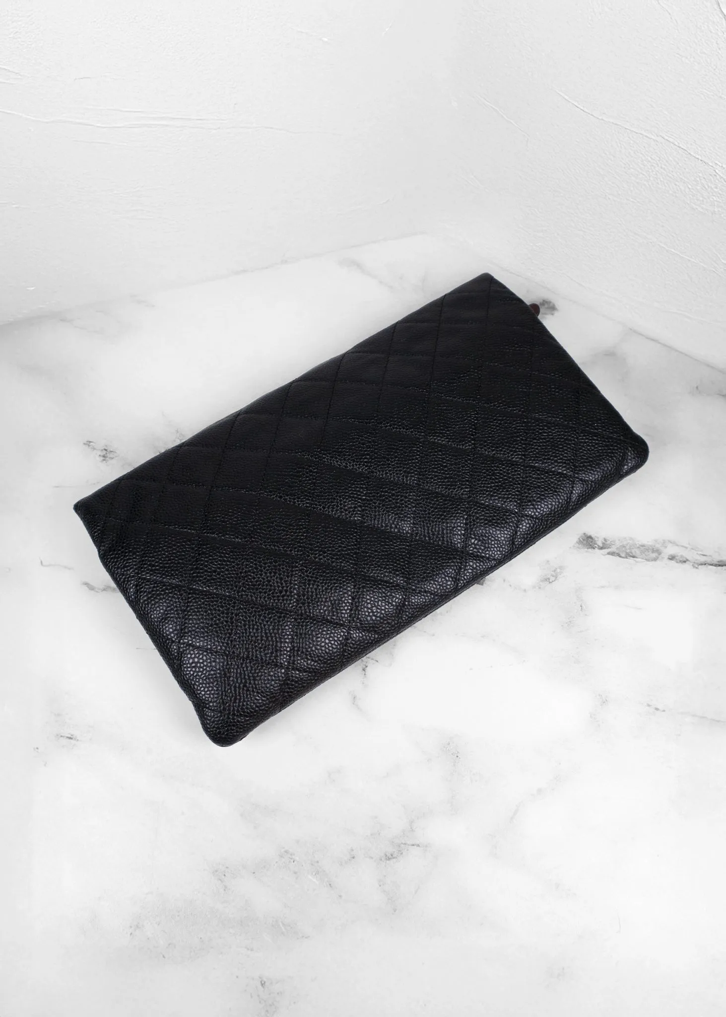 Chanel Caviar Leather CC Clutch