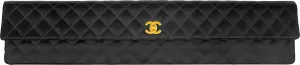 Chanel Fall 1990 Extra-Long Quilted Satin Clutch Bag