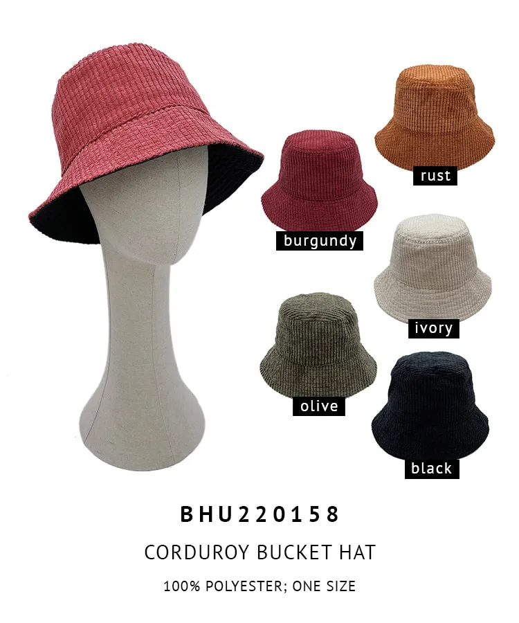 Corduroy Bucket Hat