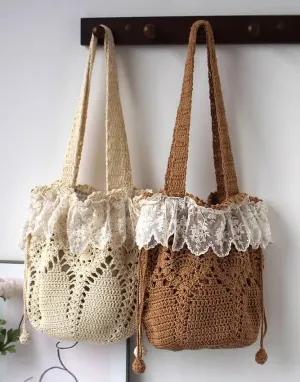 Cottagecore Hand Crochet Shoulder Bag