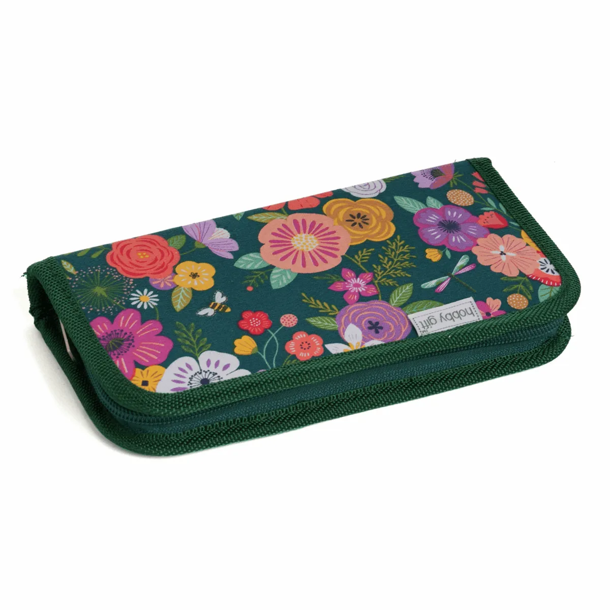 Crochet Hook Case - Teal Garden