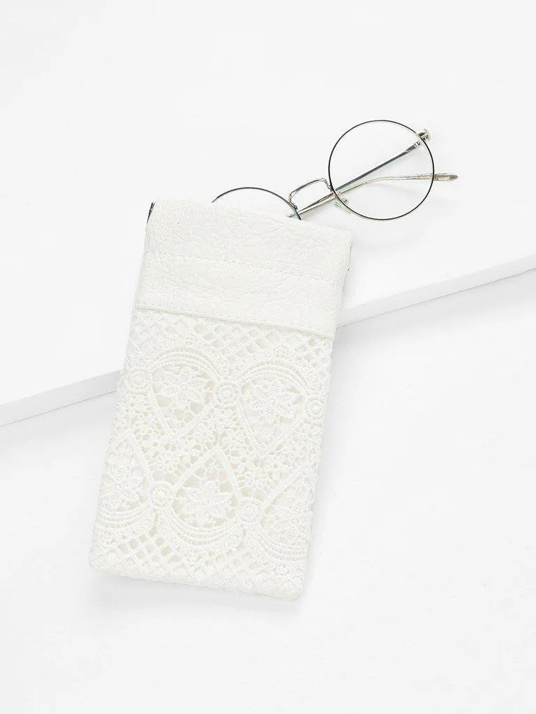 Crochet Lace Glasses Bag