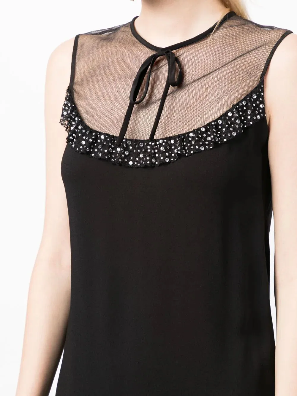 Crystal-embellished Minidress