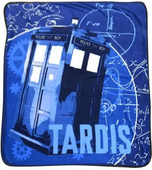 Doctor Who: TARDIS Gears Microraschel Throw