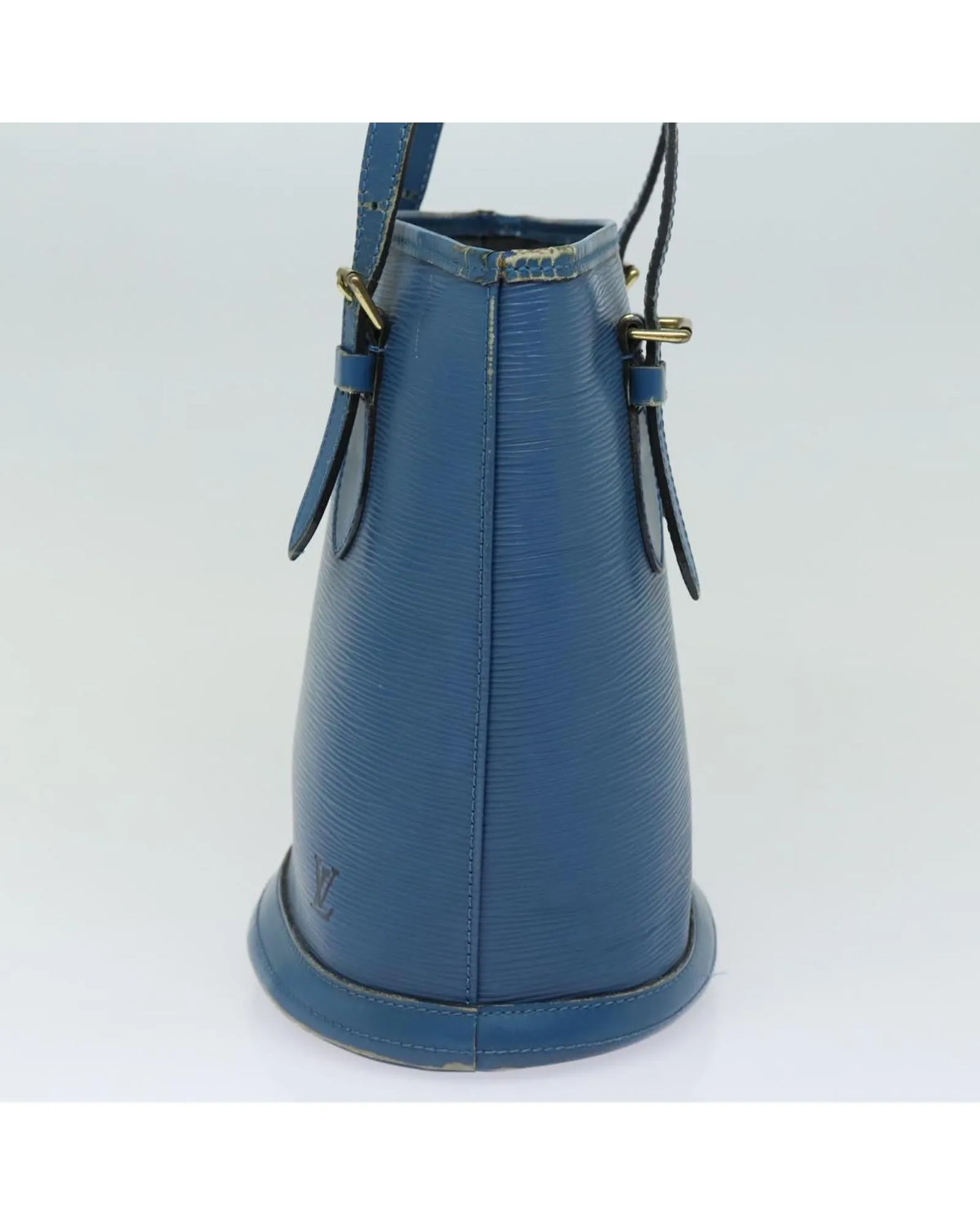 Epi Leather Bucket PM Shoulder Bag with Pouch