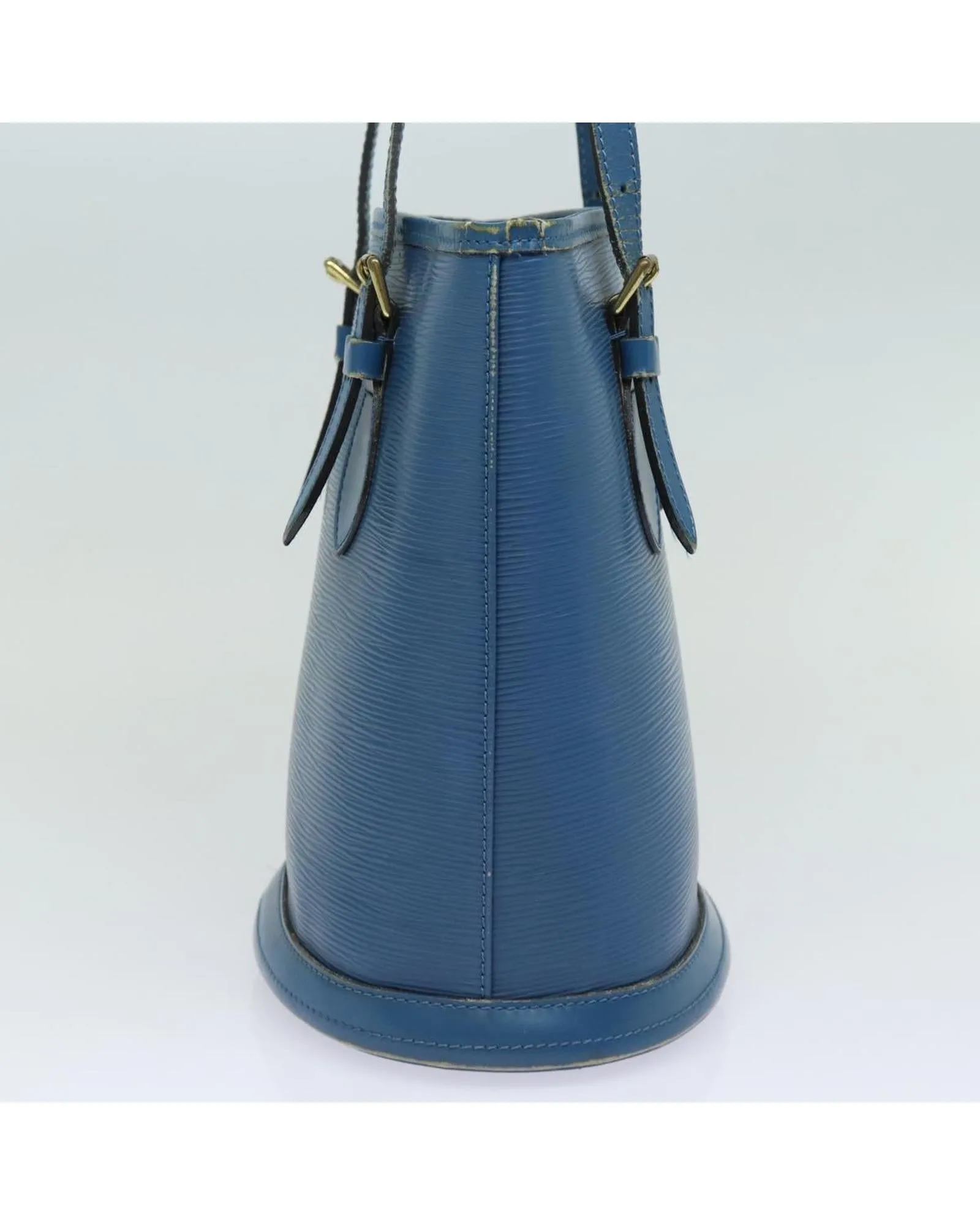 Epi Leather Bucket PM Shoulder Bag with Pouch