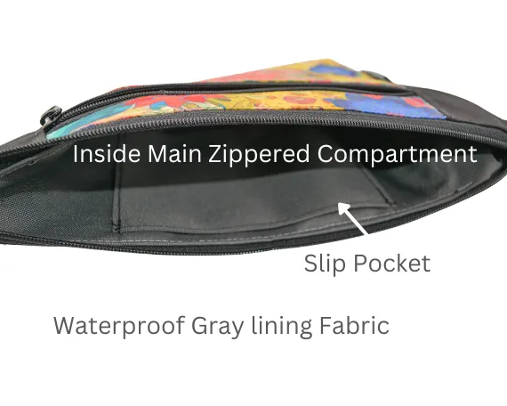 Fanny Pack or Crossbody Bag - Happy Fabric