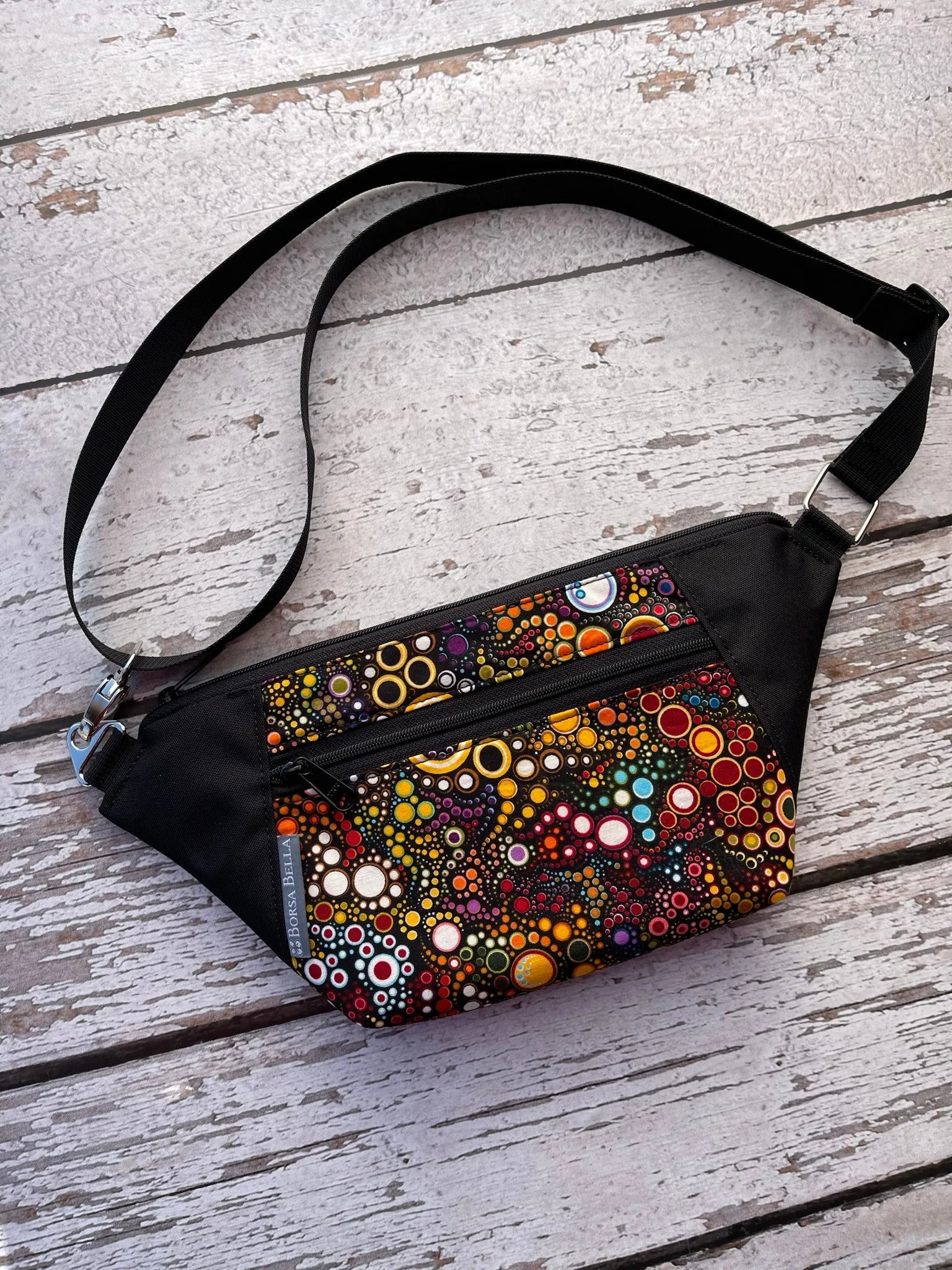 Fanny Pack or Crossbody Bag - Happy Fabric