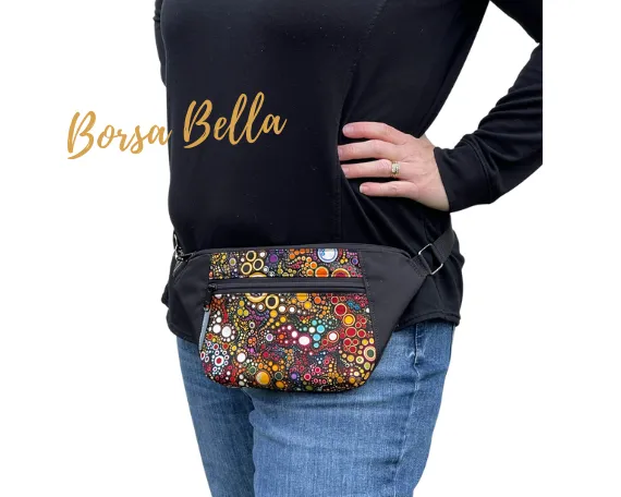 Fanny Pack or Crossbody Bag - Happy Fabric