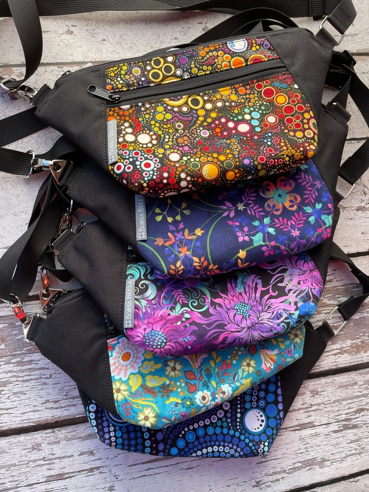 Fanny Pack or Crossbody Bag - Mushrooms Fabric