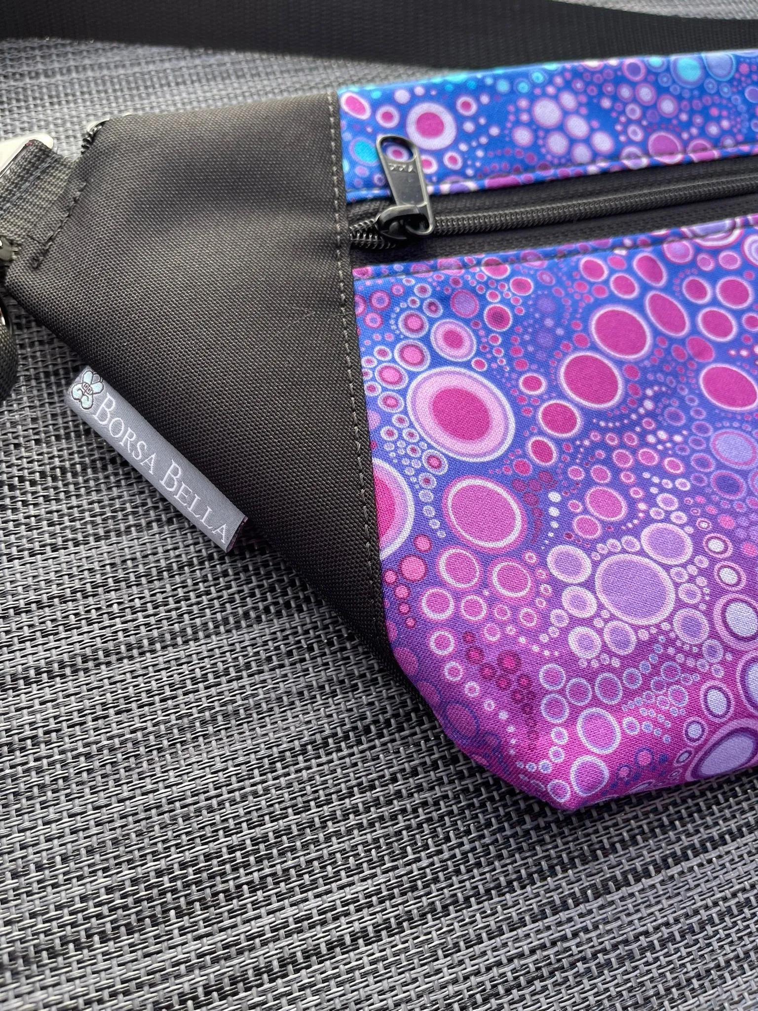 Fanny Pack or Crossbody Bag - Pink/Orange Fabric