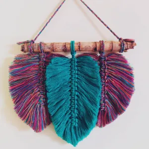 Handmade Bohemian Feather Macrame