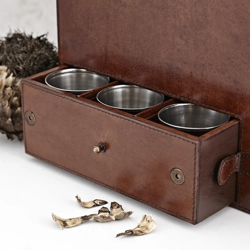 Leather Drinks Box - Integral Ice Bucket