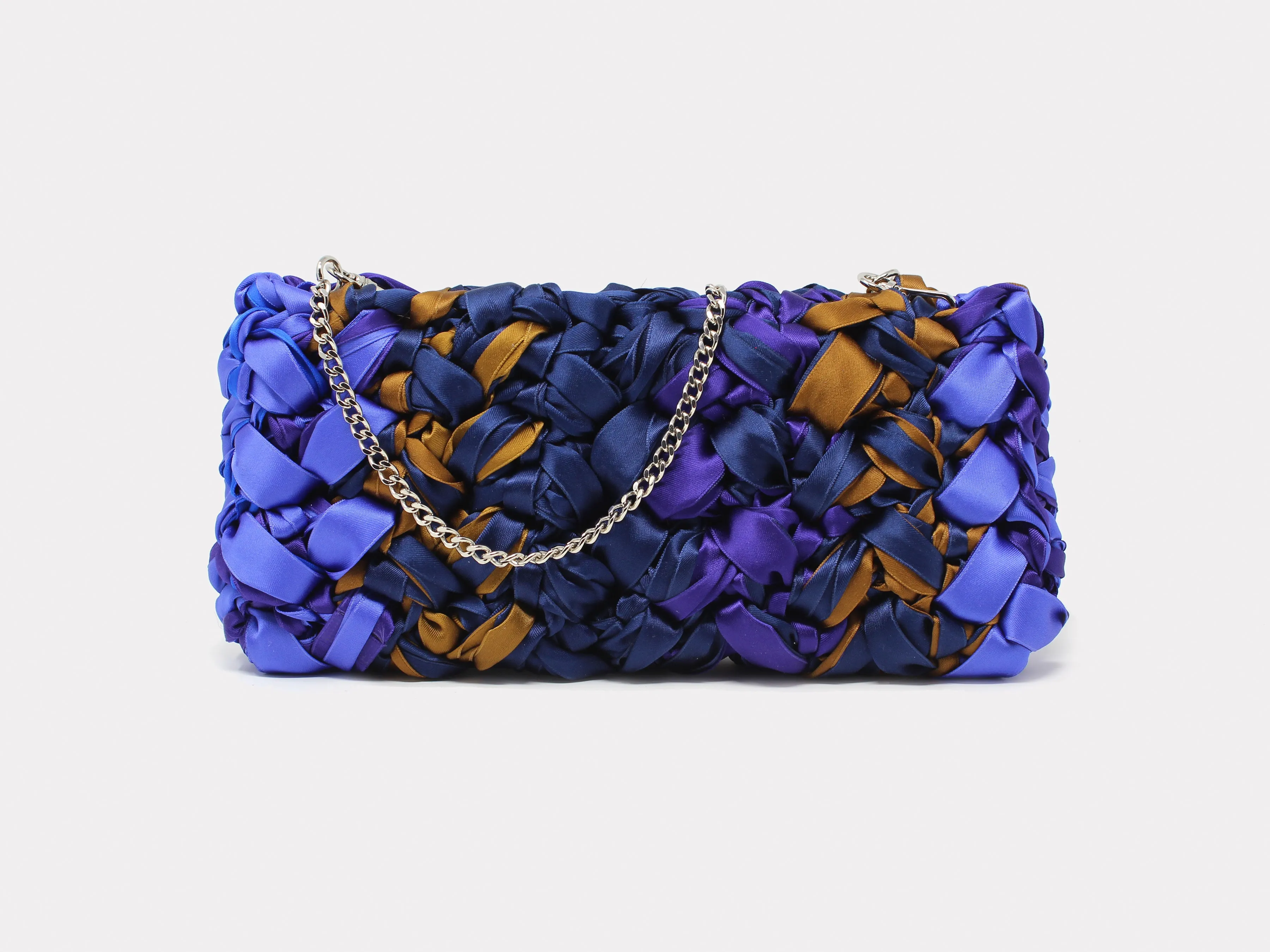 Lorenza Gandaglia Ribbon Clutch Purple