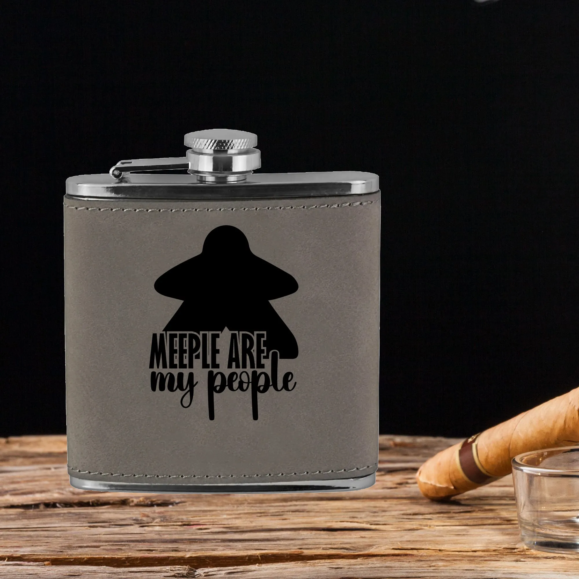 Meeple are my People Flask