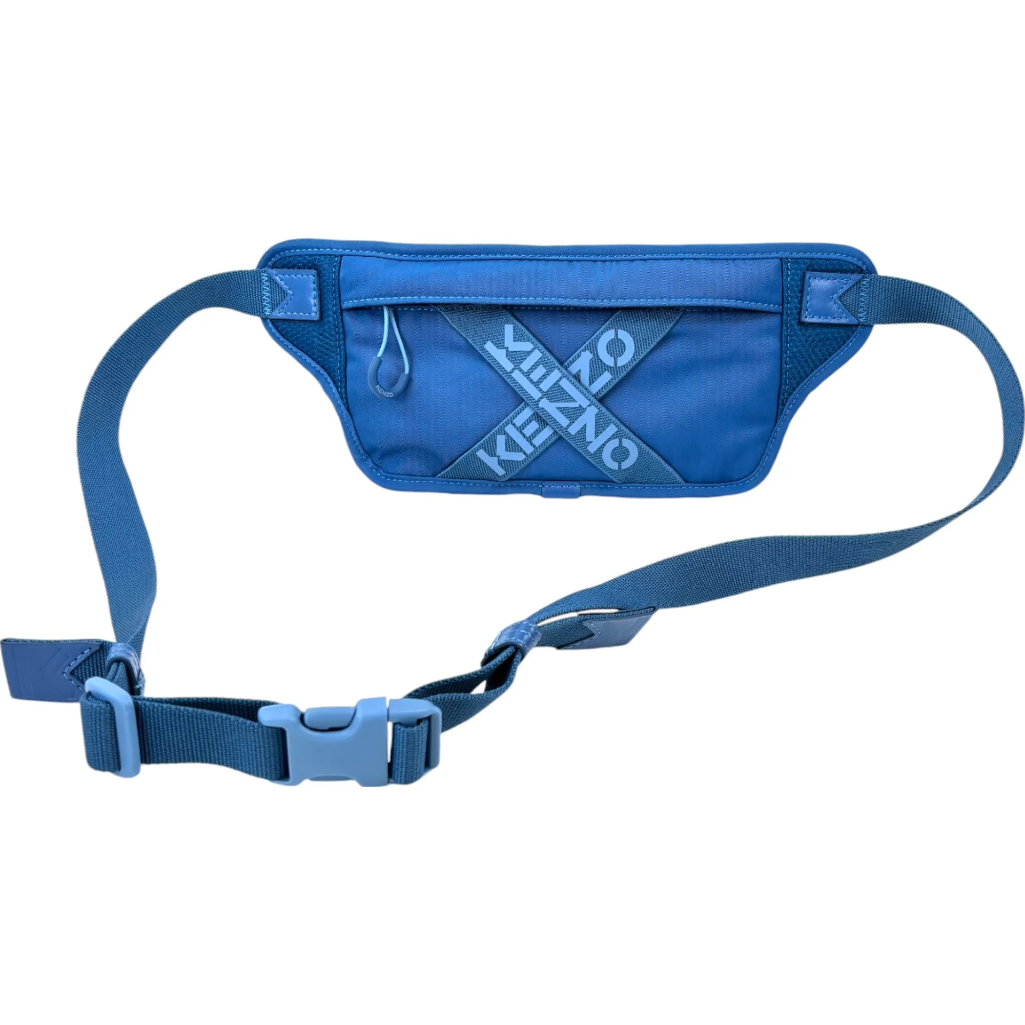 Men's Logo Print Belt Bag Blue