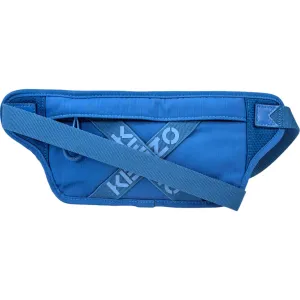 Men's Logo Print Belt Bag Blue