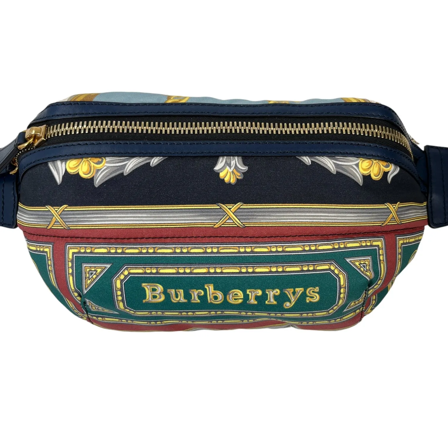 Men's Logo Print Belt Bag Navy