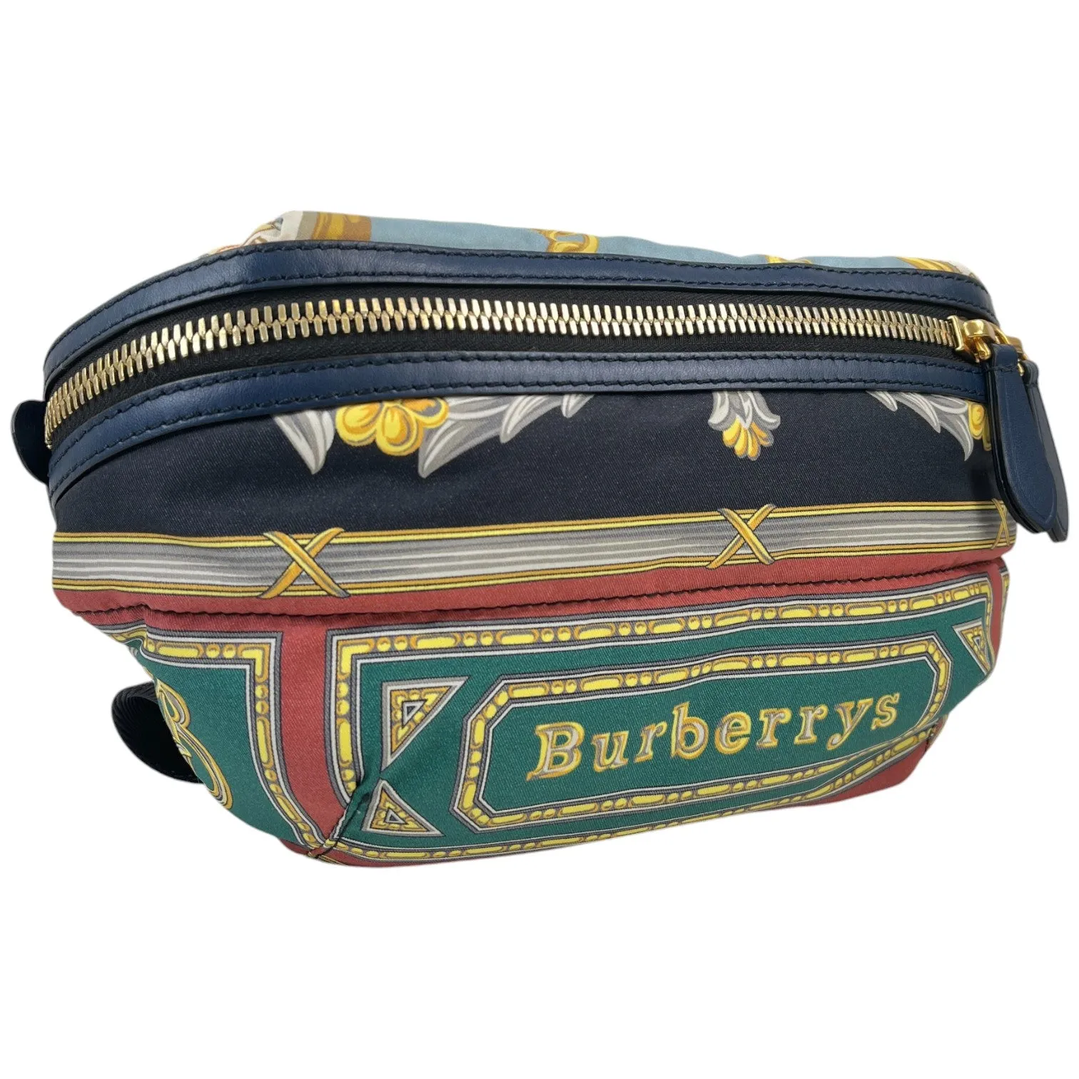 Men's Logo Print Belt Bag Navy