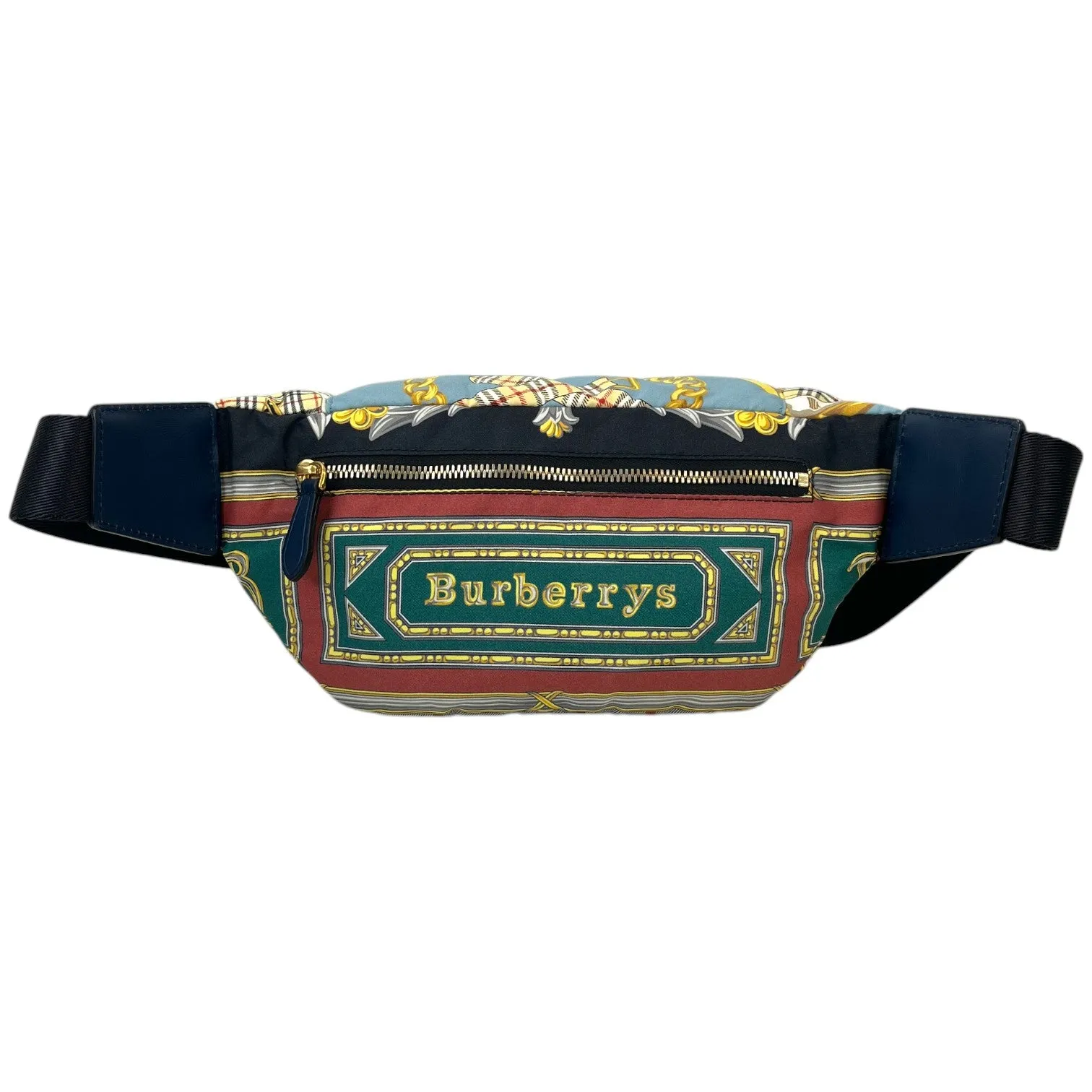 Men's Logo Print Belt Bag Navy