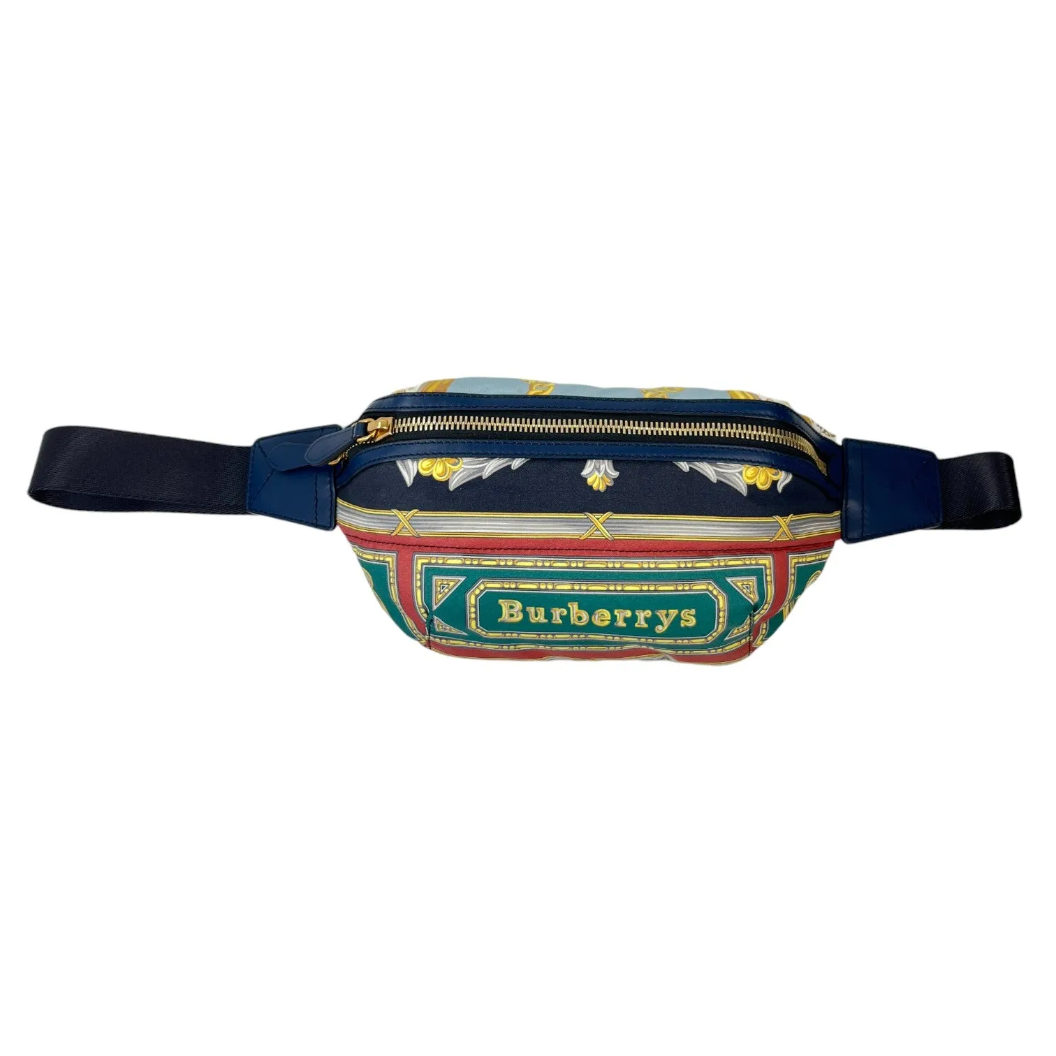 Men's Logo Print Belt Bag Navy