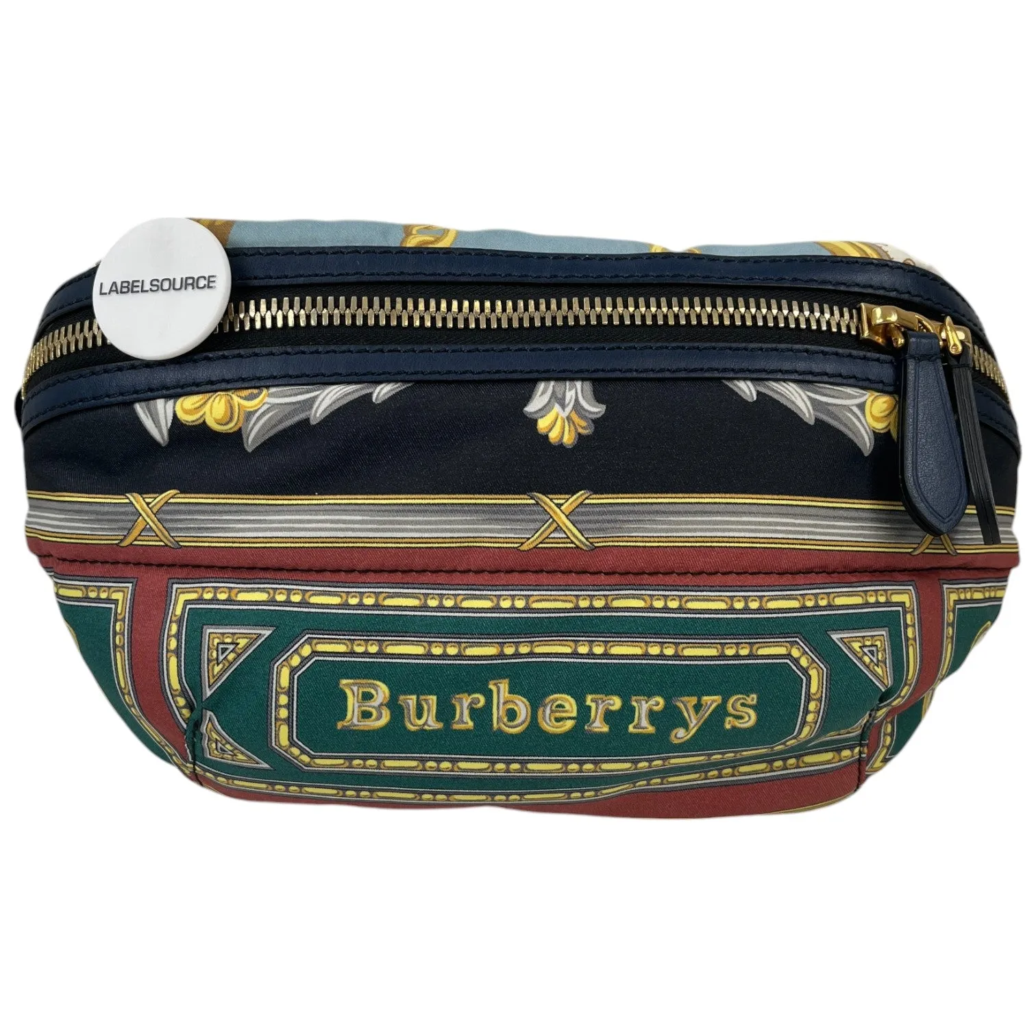 Men's Logo Print Belt Bag Navy