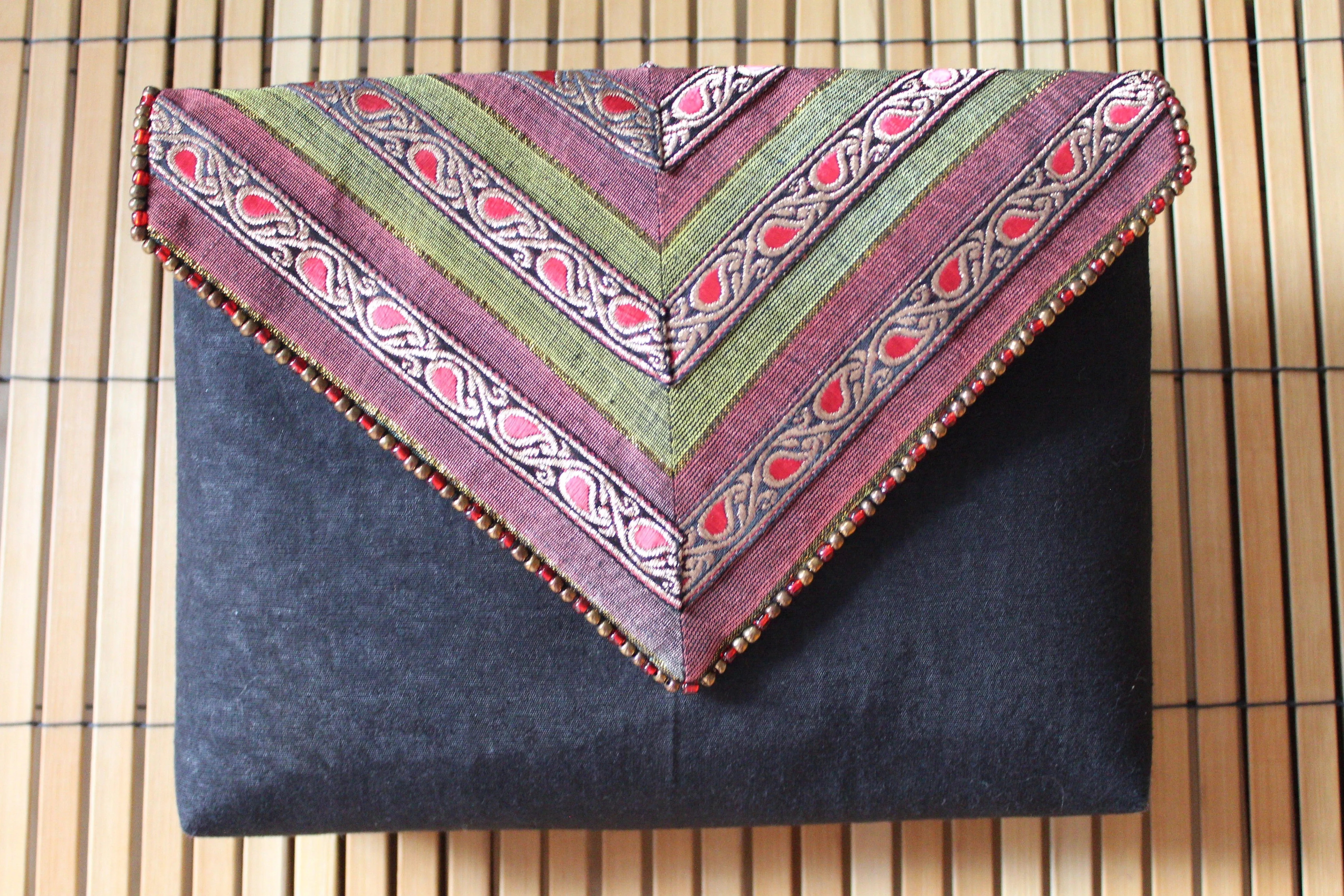 Narges Handcrafted Moiré Clutch