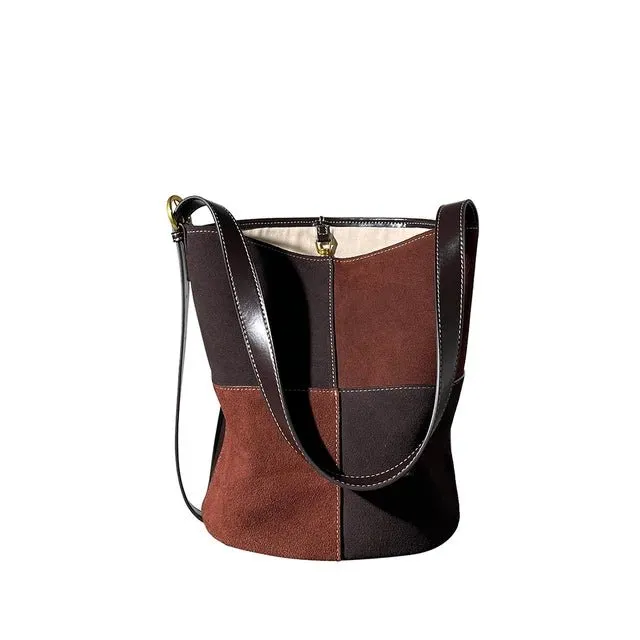 Pre Order:  Leather 2-Piece Bucket Bag