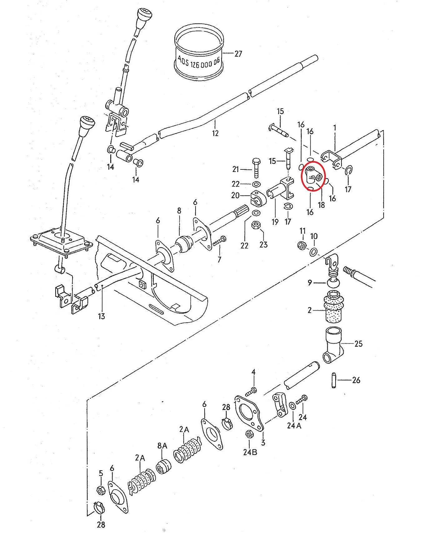 Shift Linkage Universal Joint