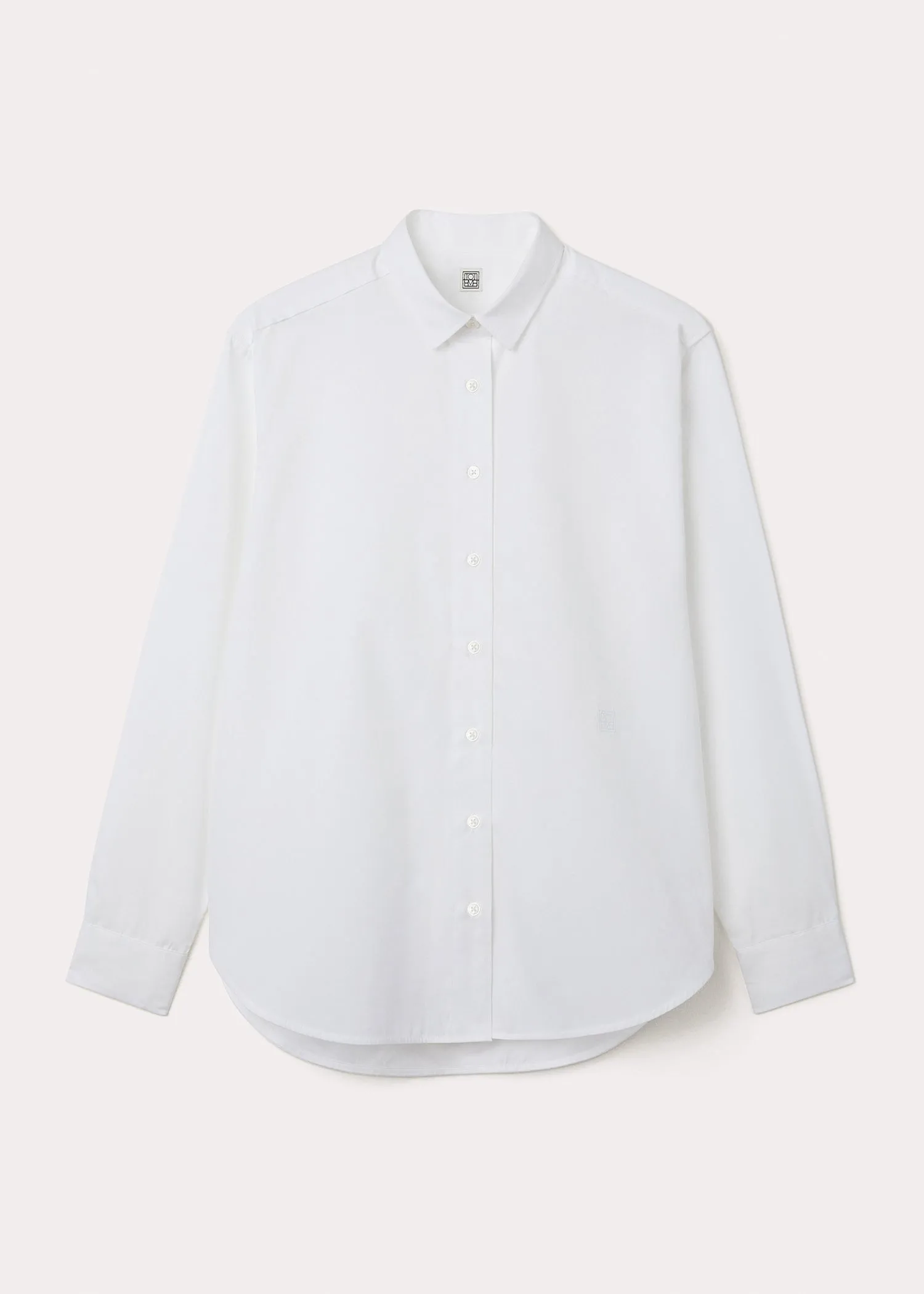 Signature cotton shirt white