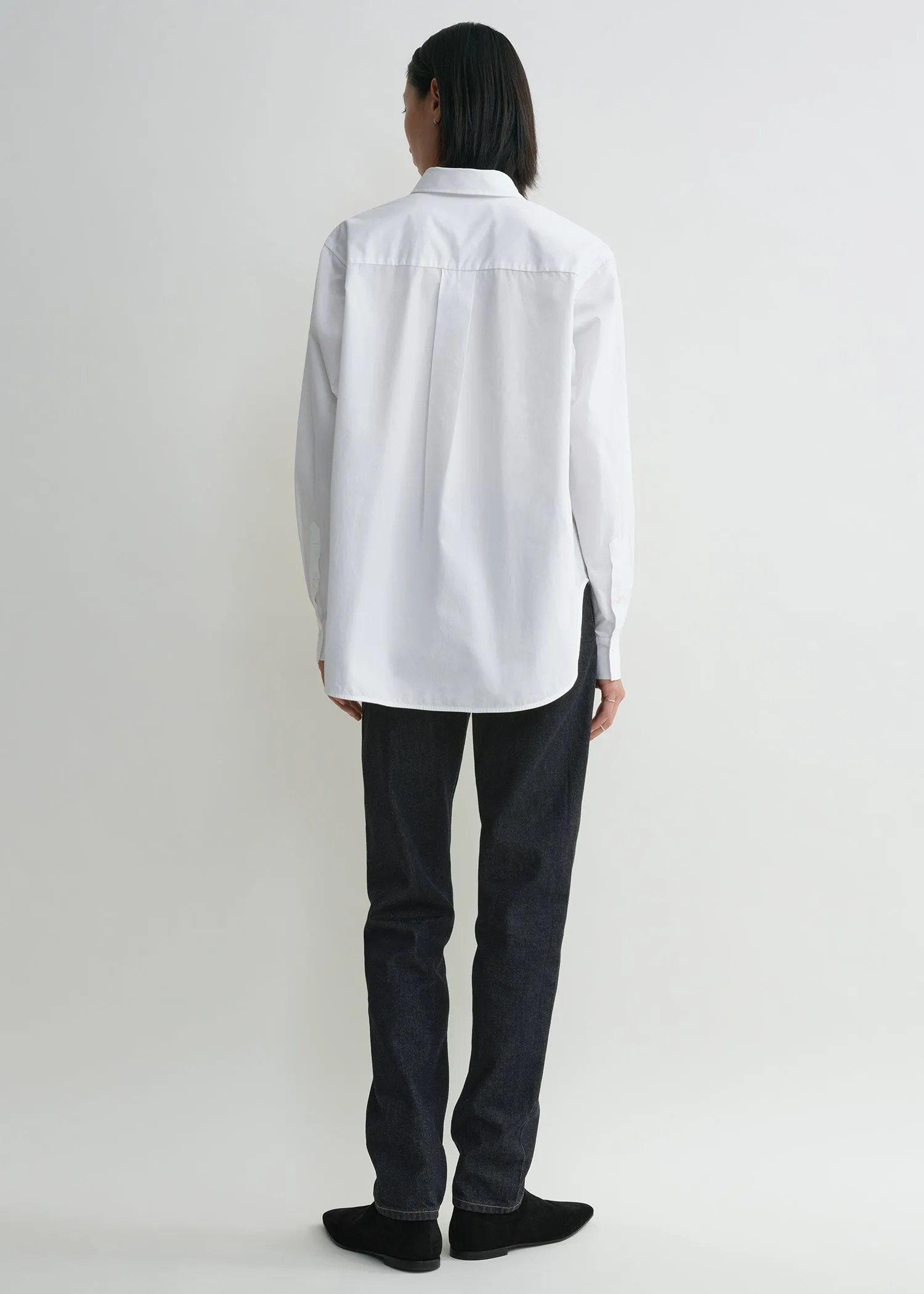 Signature cotton shirt white