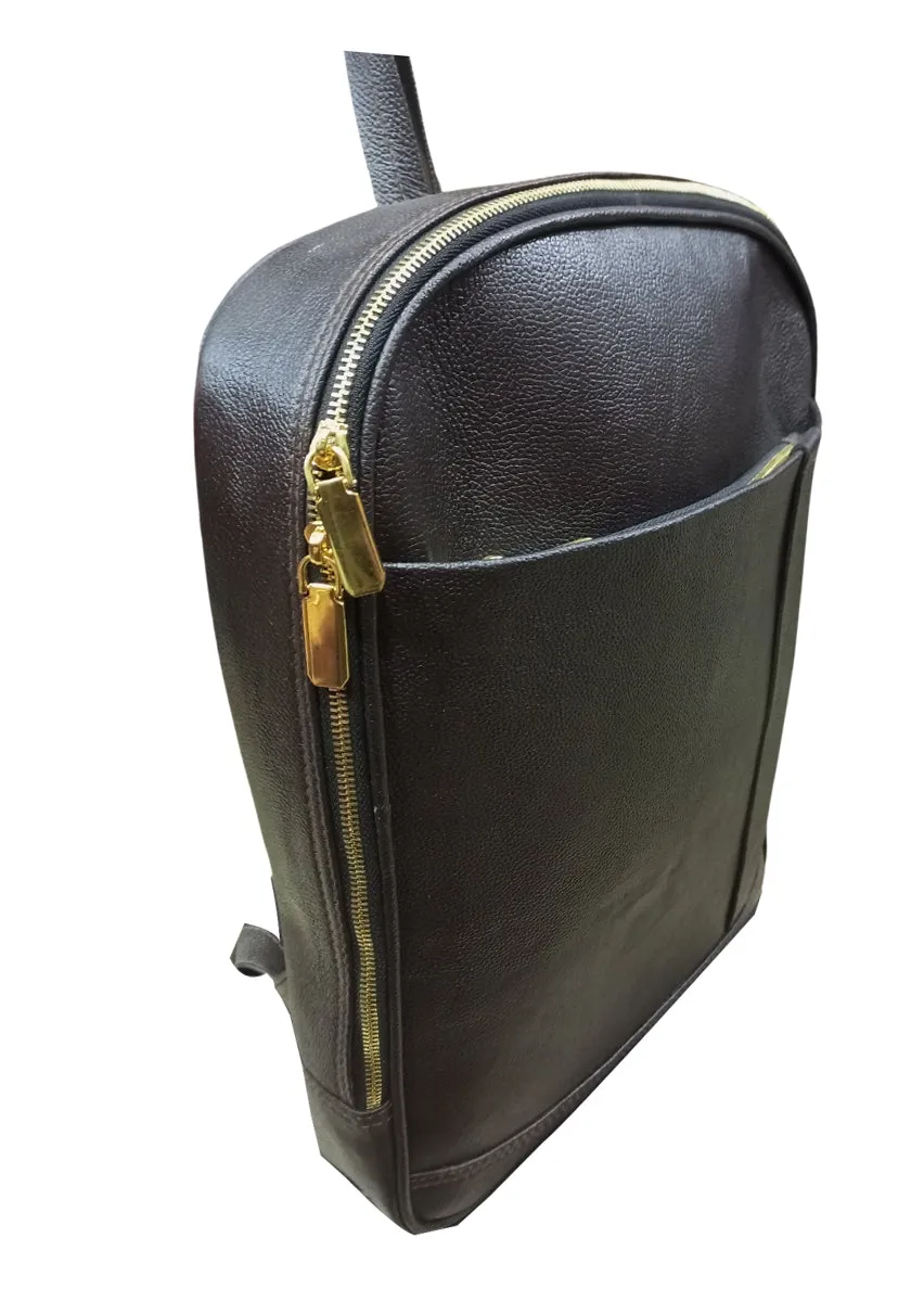 Slim-fit Dark Brown Laptop Bag - LB003