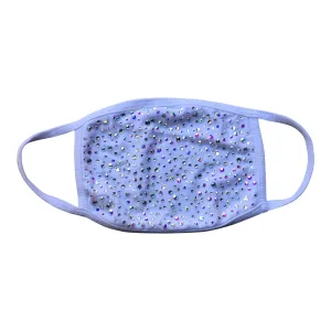 White Crystal Cotton Crystal Face Mask