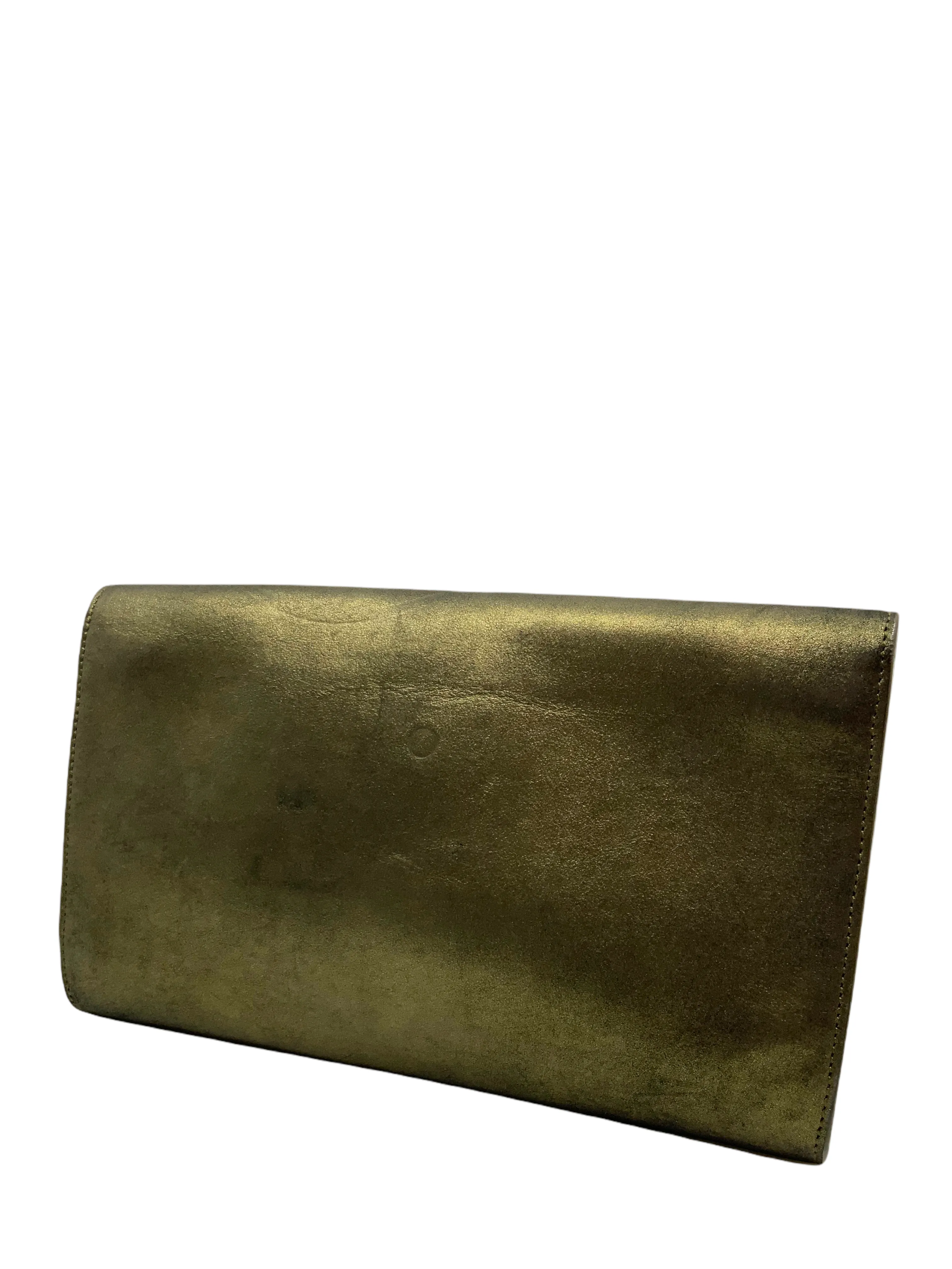 Yves Saint Laurent Calfskin Monogram Large Belle De Jour Clutch